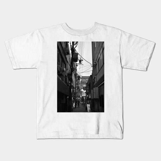 Alley in Kyoto Kids T-Shirt by IgorPozdnyakov